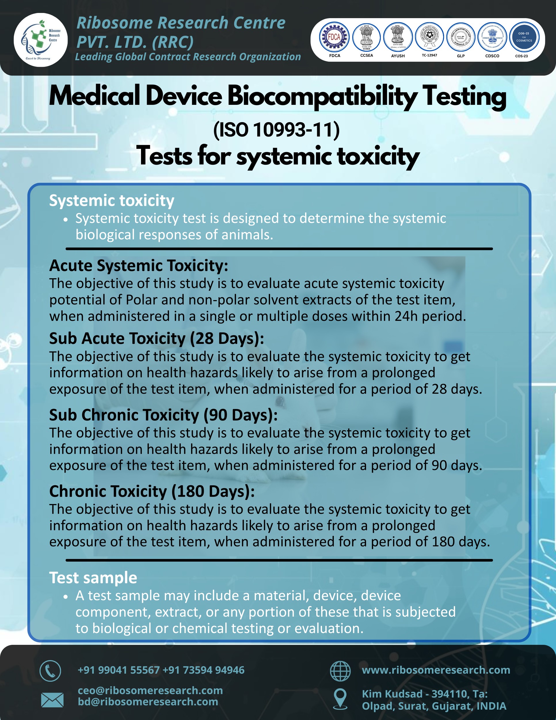 Tests for Systemic Toxicity